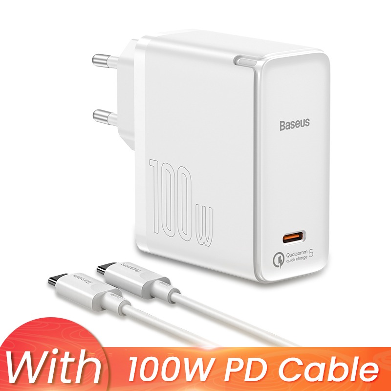 Bộ sạc siêu nhanh Baseus GaN2 Fast Charger 1C 100W - Hàng chính hãng