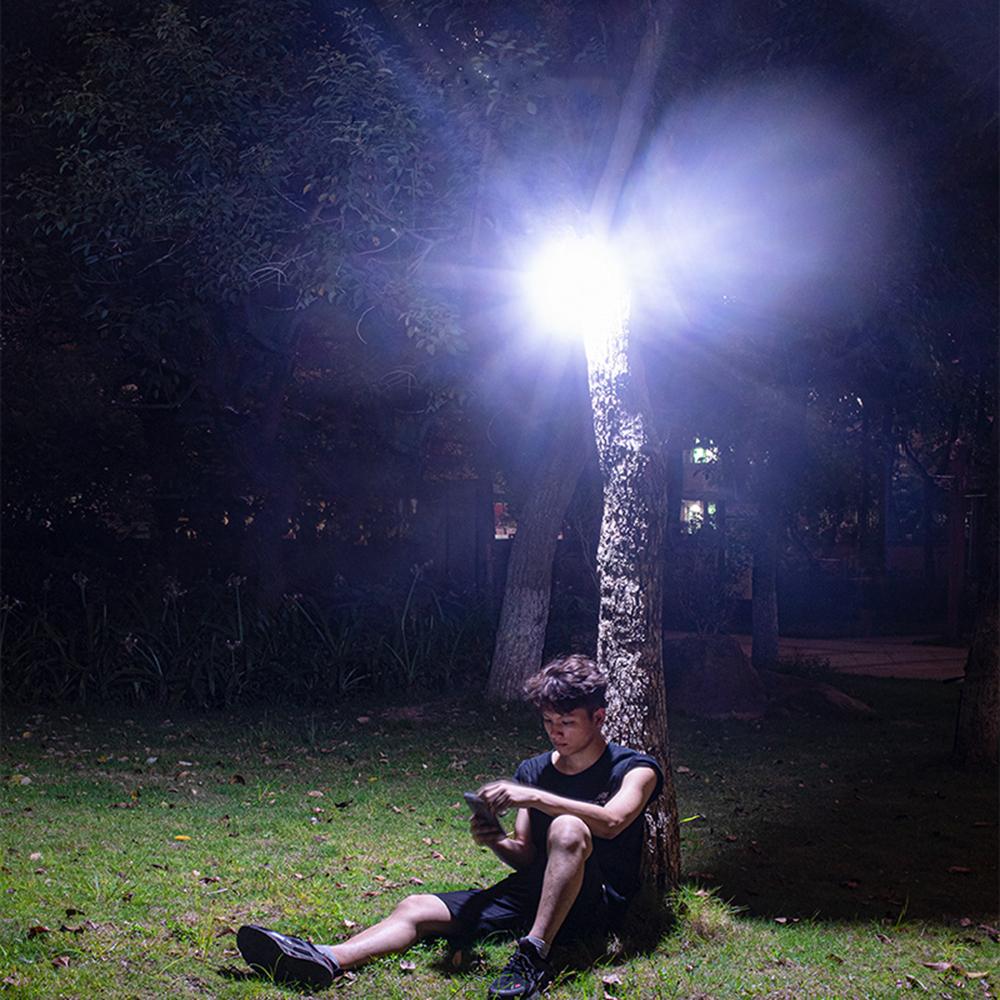 Portable Camping Fan with Foldable Tripod LED Lantern Mini Desk Fan USB 2400mAh Batteries Operated Lamp Fan with Hook