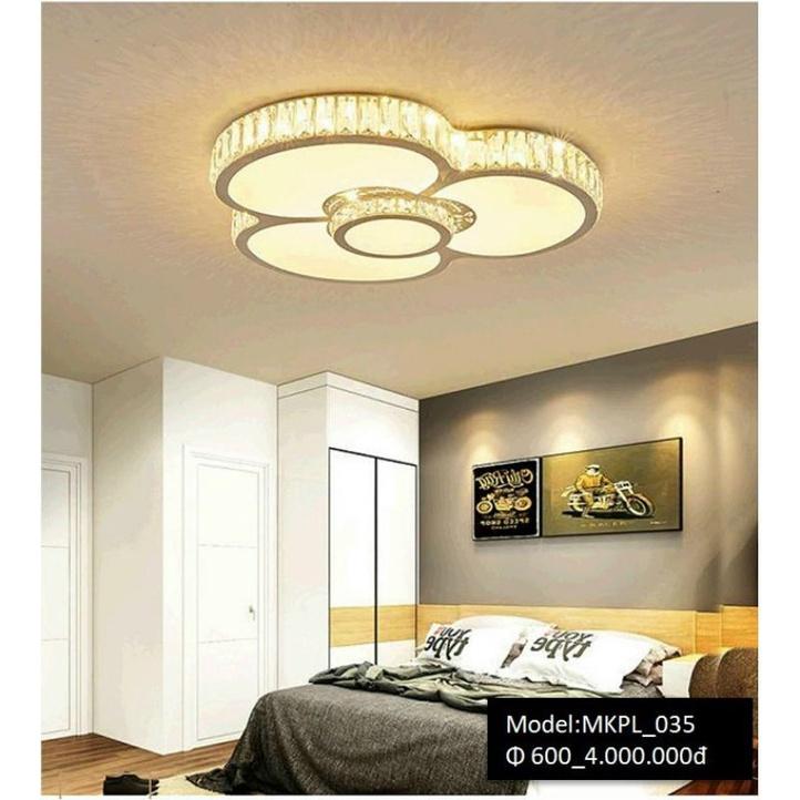 MKPL035+040 - Đèn mâm áp trần phale, đèn trần trang trí phòng khách,