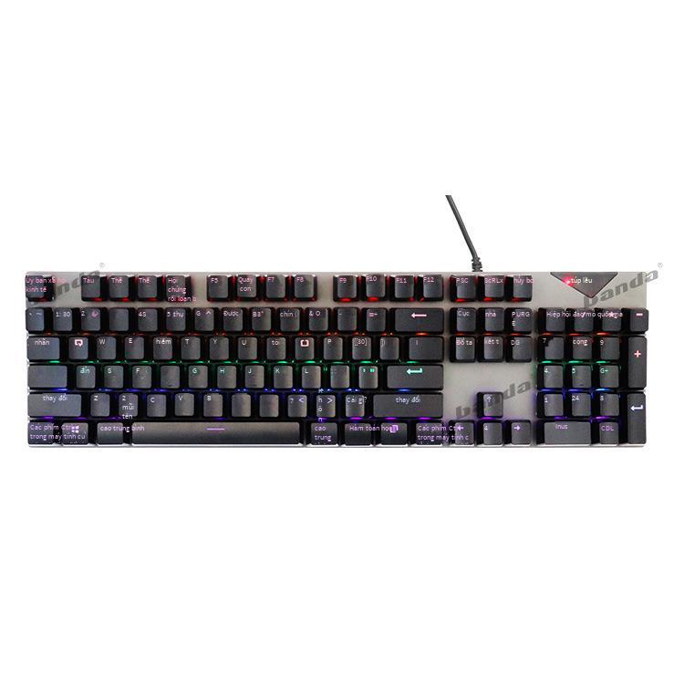 Giao hàng nhanh Banda MK10 thật bàn phím cơ có dây chơi game thể thao điện tử bàn phím laptop 104 phím full phím không đục lỗ
