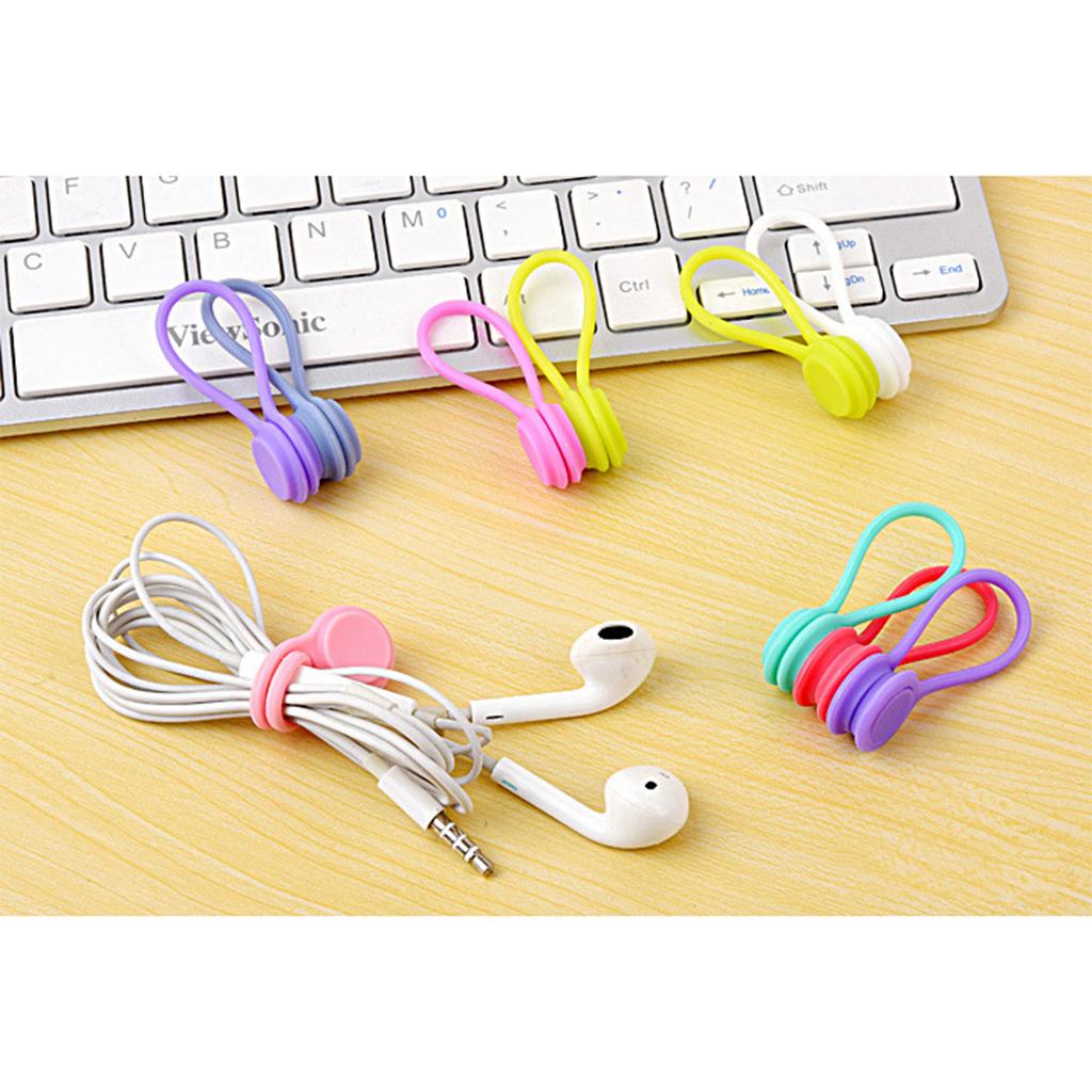 6Pcs Cable Clip Organizer Wire Manage Winder Wrap Line Holder