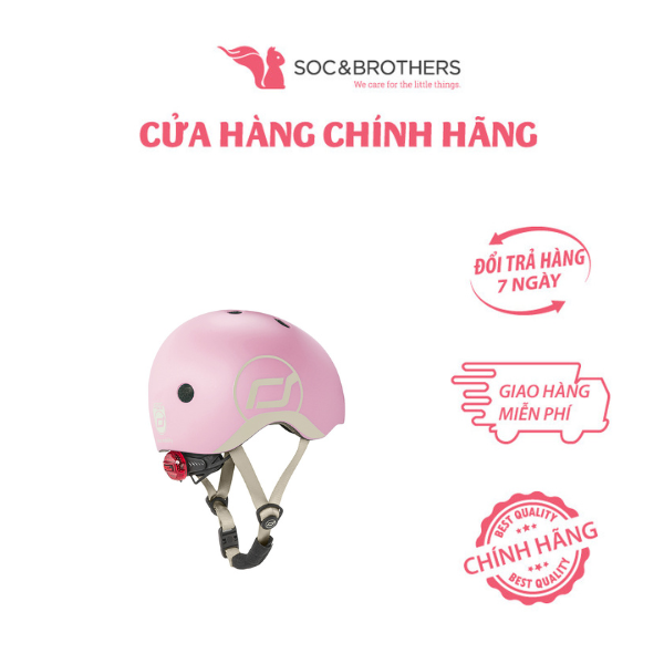 Mũ đội đầu cho bé Scoot and Ride màu Rose