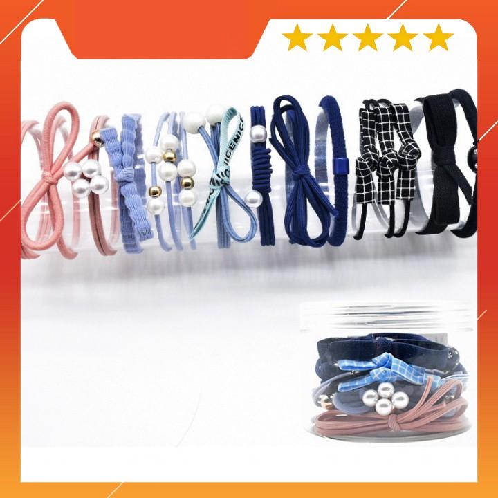 Dây dây thun cột tóc đơn giản phong cách Hàn Quốc