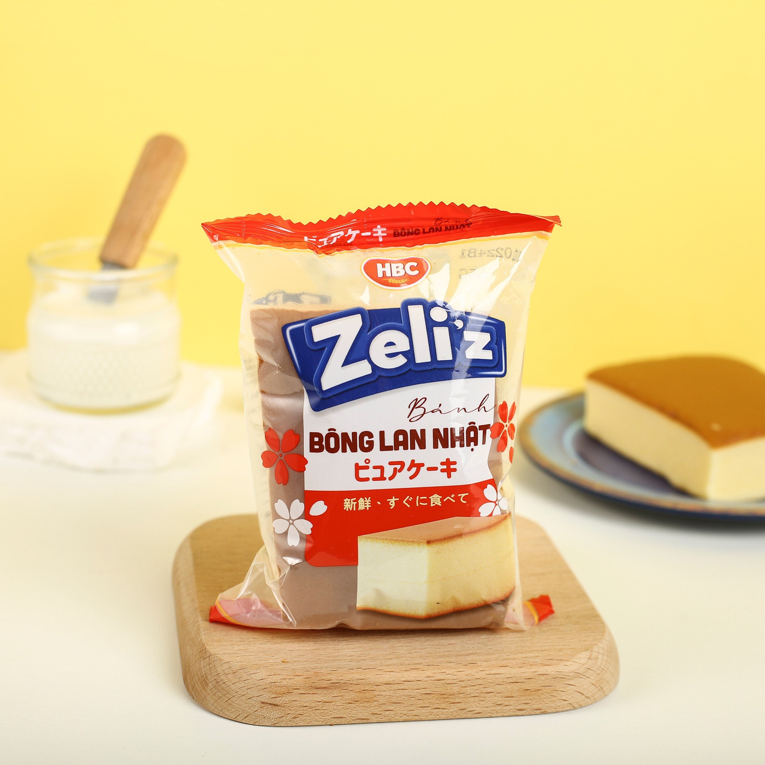 Bánh Bông Lan Nhật Zeli'z - HBC Foods - 55Gr/Cái - Hàng chính hãng