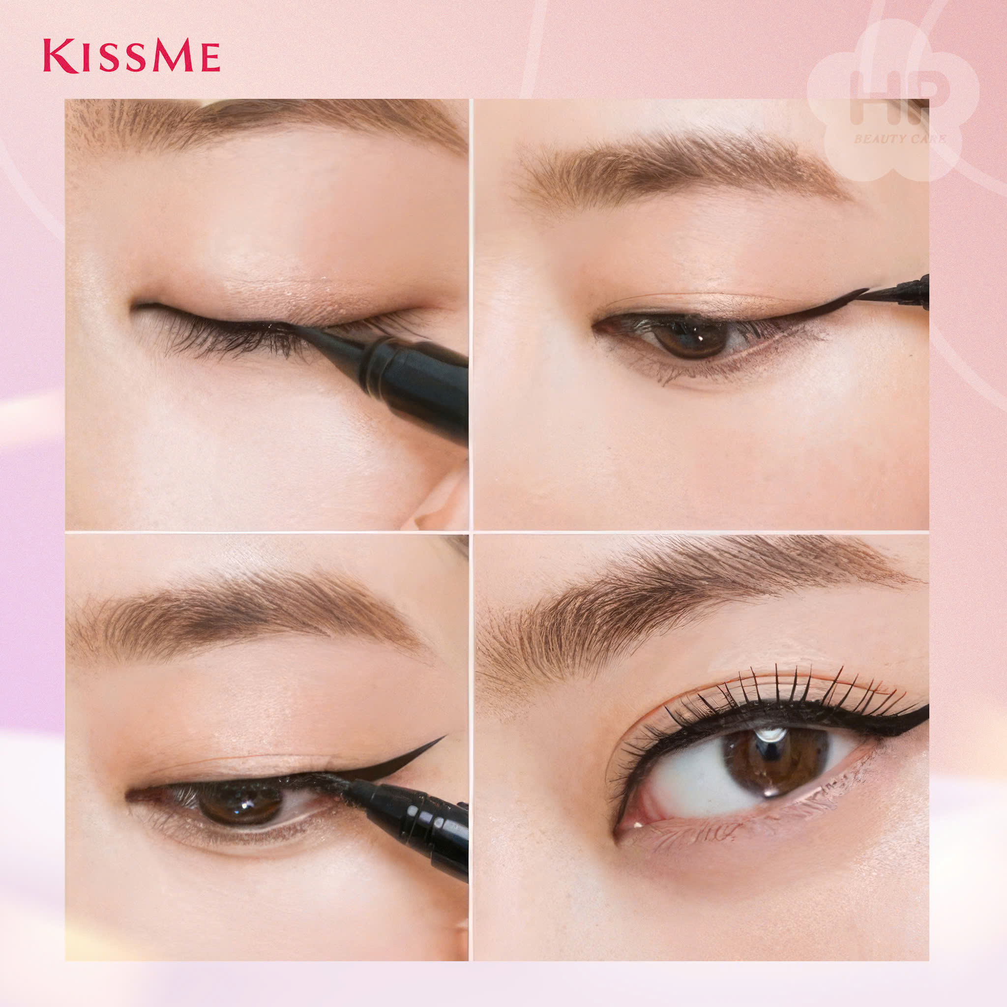 Bút Kẻ Mắt Nước Siêu Chống Trôi Kissme Heroine Make Smooth Liquid Eyeliner Super Keep Nét Siêu Sắc Mãnh (Màu Nâu)