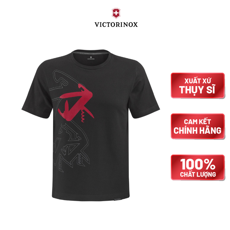 Áo thun Victorinox Brand Collection Tinker Graphic Tee - Black