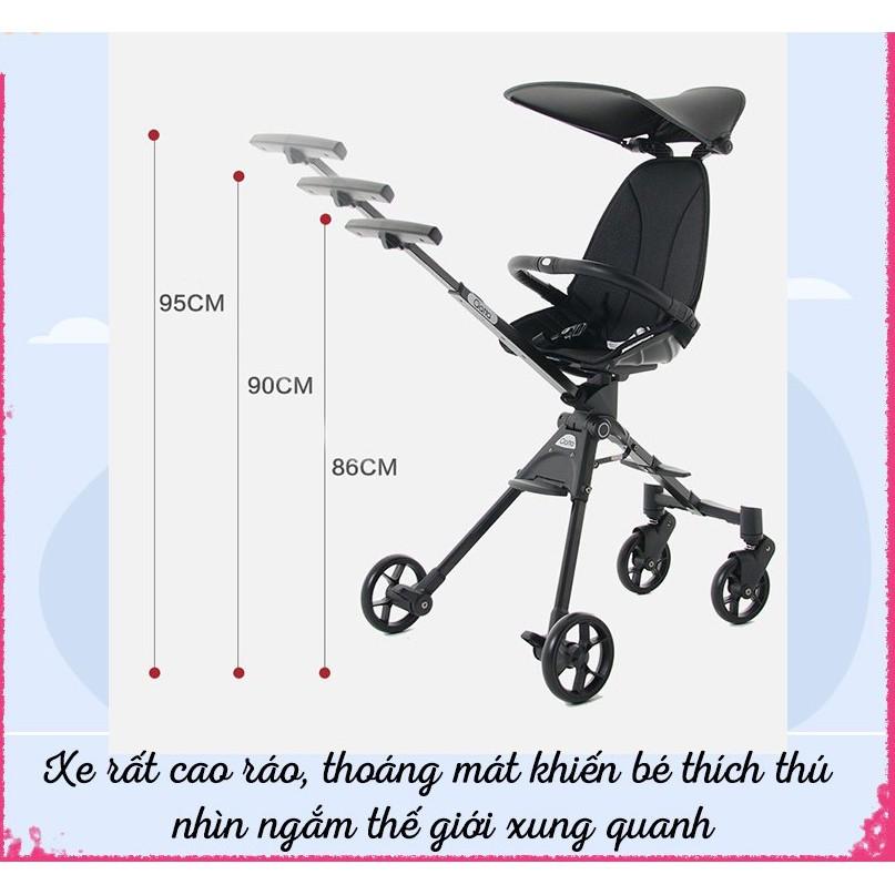 Xe đẩy du lịch gập gọn 2 chiều giảm xóc cao cấp Qatta S113 - Joovy - Xe đẩy đảo chiều