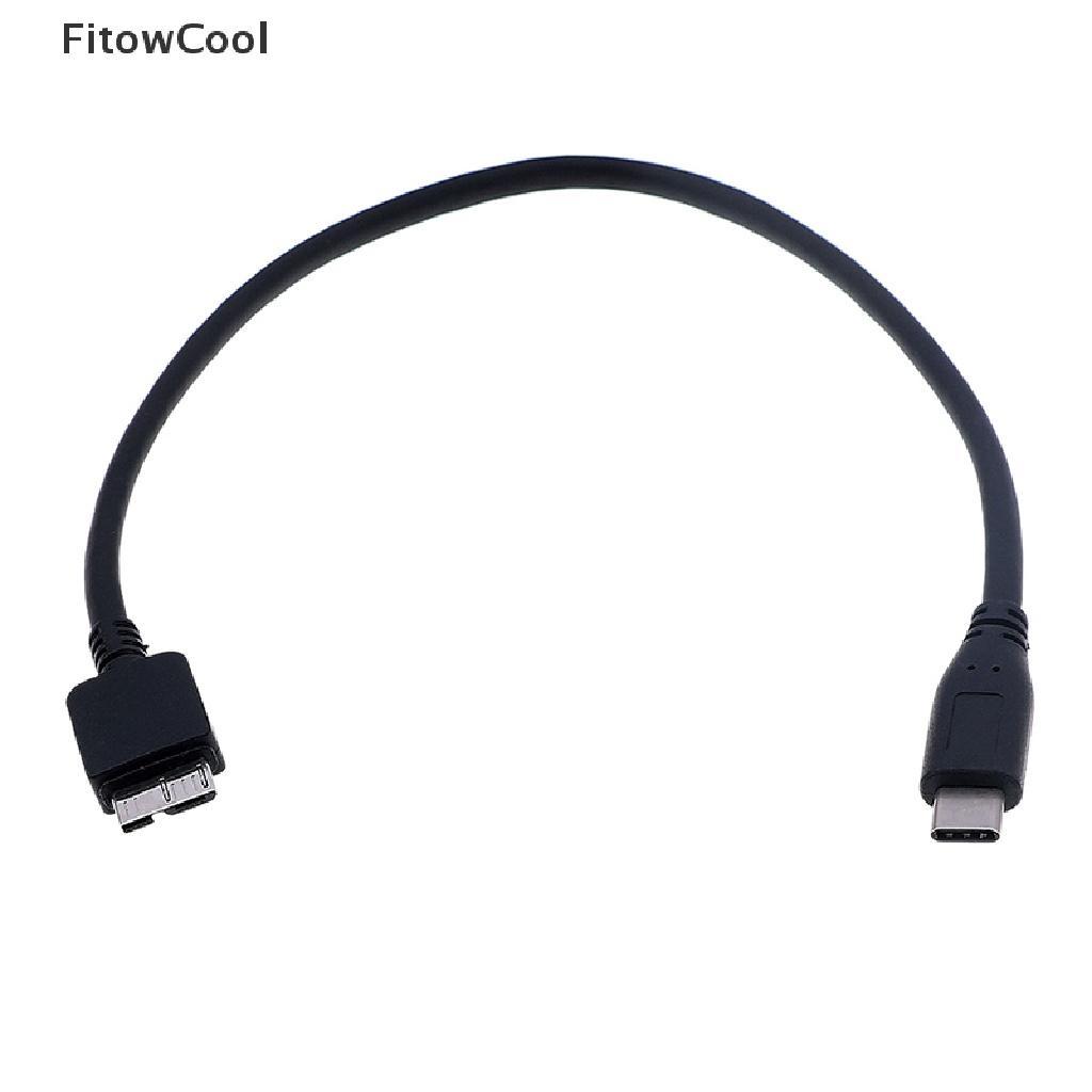 Dây cáp chuyển đổi từ USB C sang Micro USB Type C sang Micro USB dài 30cm dành cho ổ cứng hdd