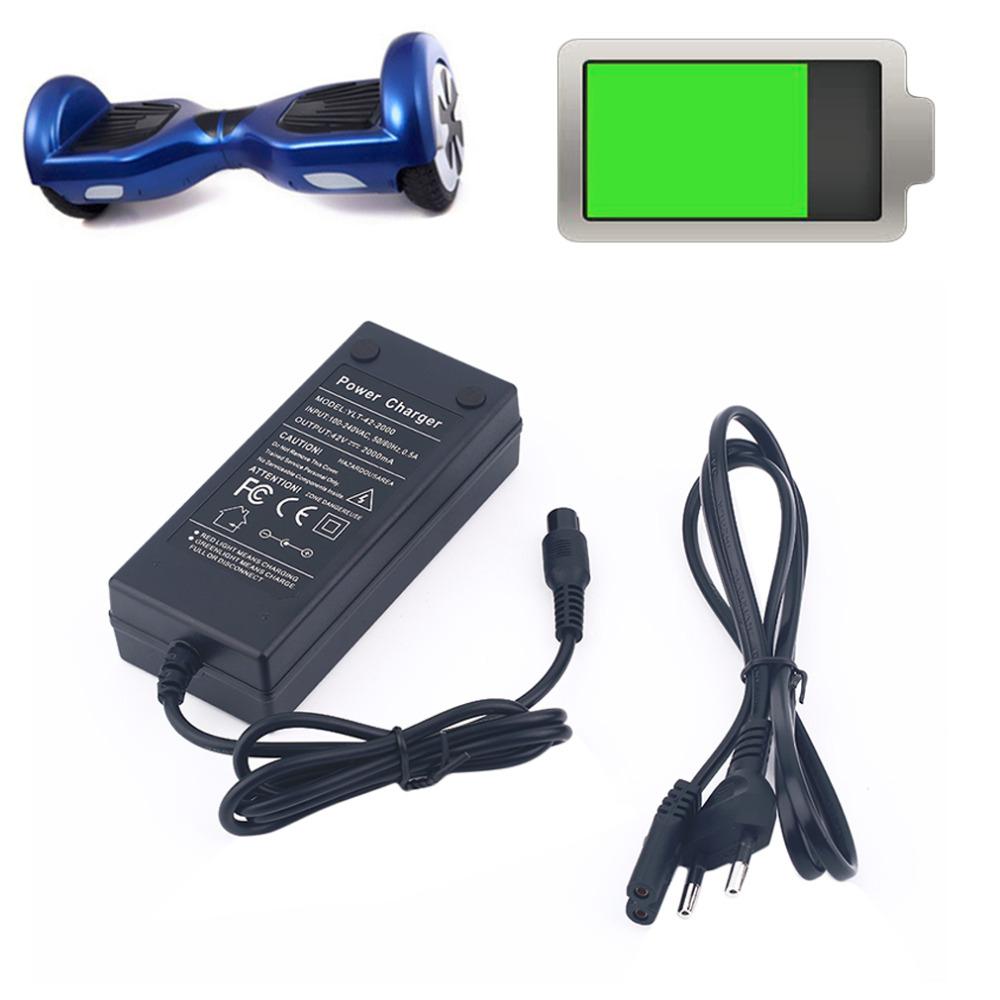 42V 2A Sạc Pin Đa Năng Cho Hoverboard Thông Minh Cân Bằng Bánh Xe Cân Bằng Xe Di Chuột Biên Giới Điện Pin Sạc EU Plu
