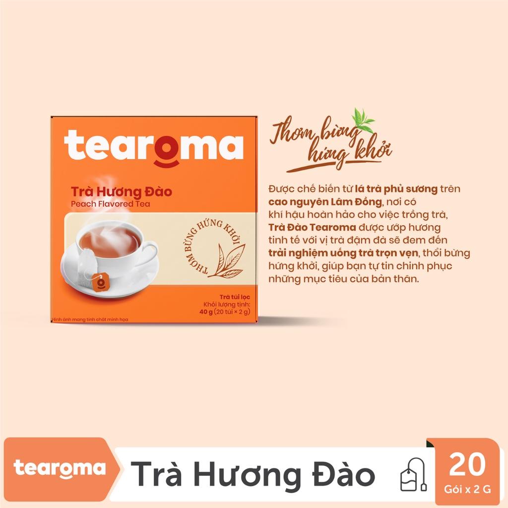 Tearoma Trà Đào túi lọc 20 gói x 2 gr