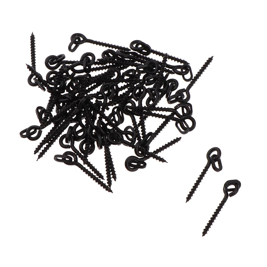 50x Fishing Bait Ring Terminal Rig Tackle Carp Boilie Bait Screw