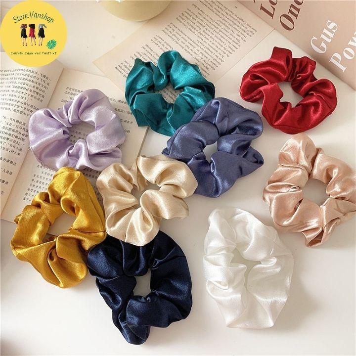 Dây buộc tóc nữ scrunchies phụ kiện tóc nữ ngọt ngào đáng yêu - Store.Vanshop PK0002