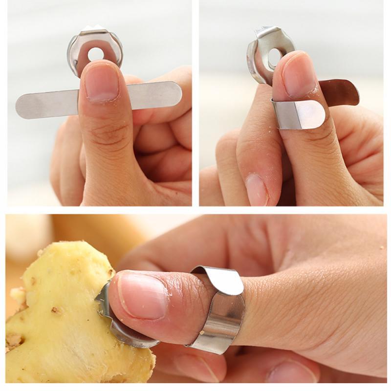 Stainless Steel Garlic Peeler Chestnut Peeler Ginger Planing Grater Crusher Device Chopper Cutter Peeler Vegetable Tools
