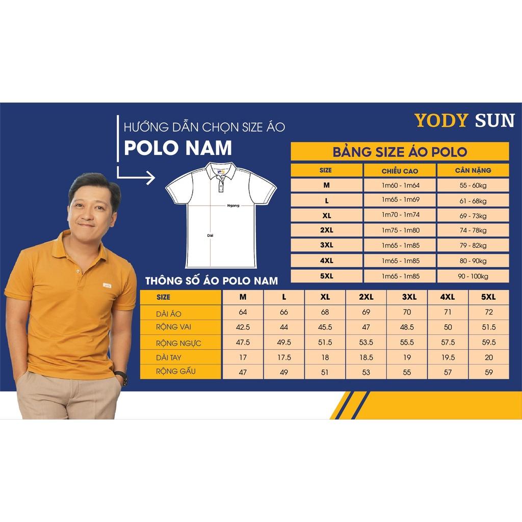Áo polo YODY nam thun coolmax áo phong thoáng mát bo cổ phối màu APM5181