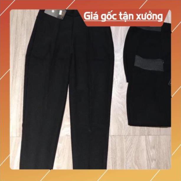 Quần Baggy Nữ , Quần Baggy Chất Tuyết Mưa, Không Co Giãn, Giữ Dáng, Kiểu Chun Sau, Khoá hông
