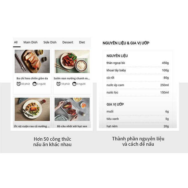 Nồi Chiên Không Dầu Lock&Lock EJF357WHT  - Hàng Chính Hãng