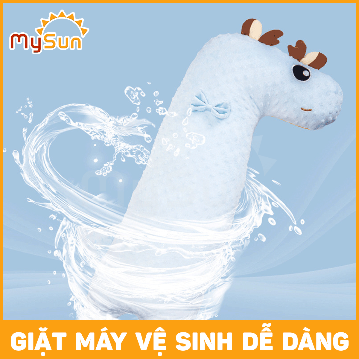 Gối ôm cho trẻ em bé sơ sinh dưới 1 2 3 4 5 6 tháng tuổi chống đầy hơi đa năng MySun