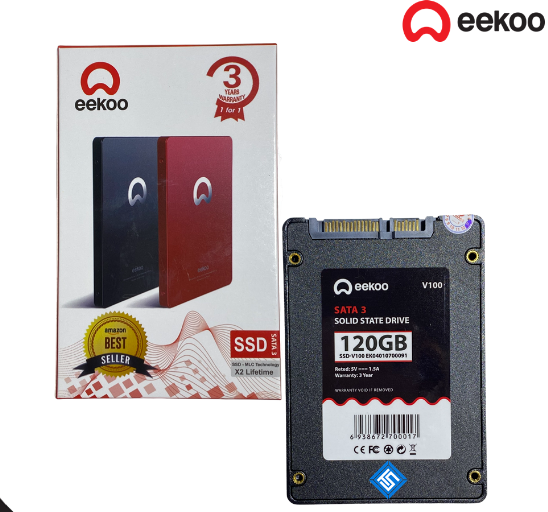 Ổ cứng SSD 120Gb EEKOO Sata III, 6 Gb/s, 2&quot;5 Inch , Công nghệ 3D MLC NAND , Hàng nhập khẩu