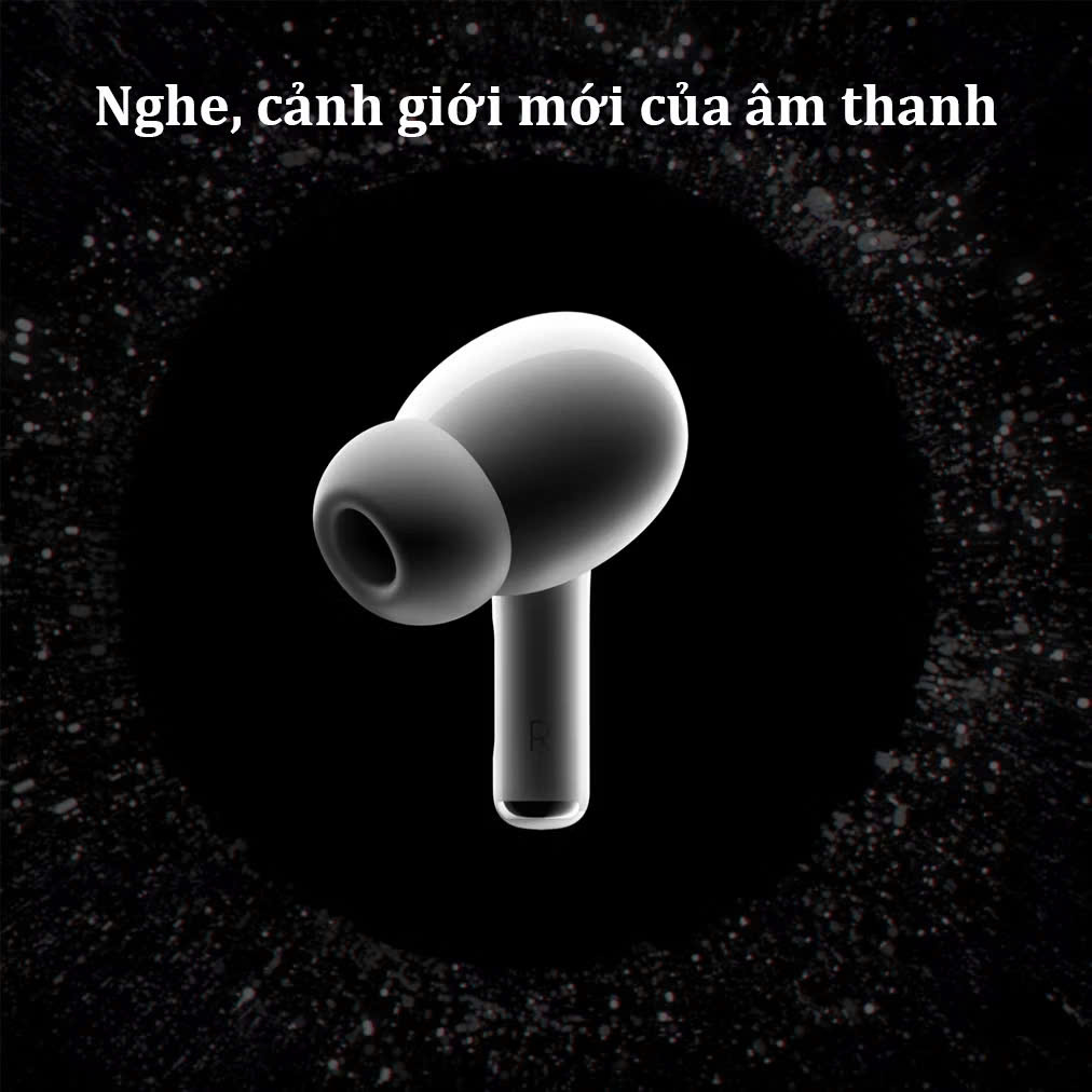 Tai Nghe Bluetooth Pro2 Không Dây định vị khử tiếng ồn ANC PIN TRÂU bass căng tự kết nối Fullbox phụ kiện đủ tính năng đàm thoại 2 chiều - Hàng chính hãng