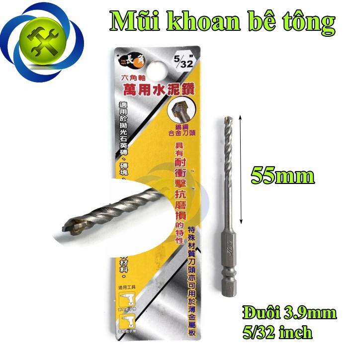 Mũi khoan bê tông đuôi lục giác 3.9mm 5/32 inch buddy LA0020