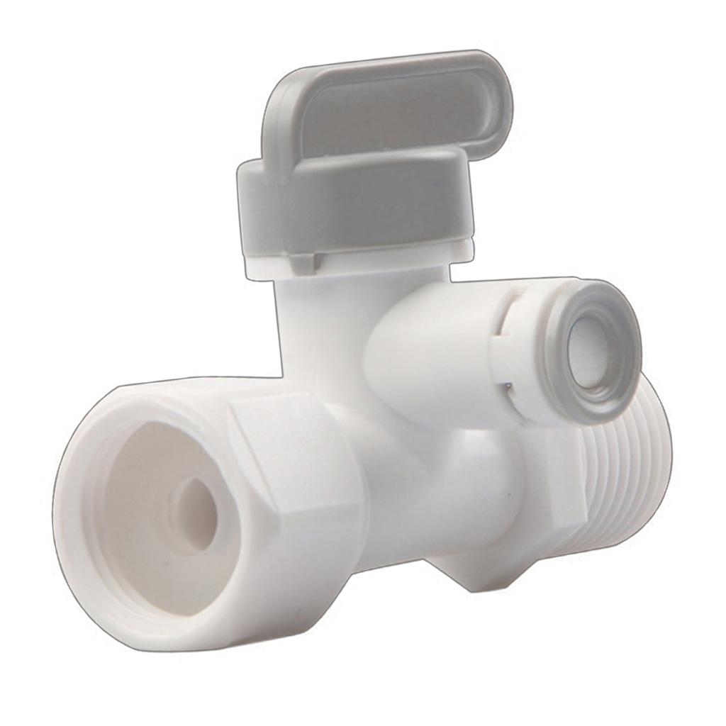 POM Purifier Feed Tee Faucet 1/4 Inch RO System For Filter Installation