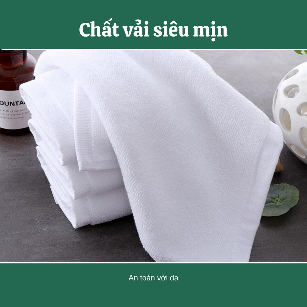 Khăn mặt khách sạn – Khăn mặt Cotton 100% -Khăn mặt cho bé– Sợi se đôi – Thấm hút tốt – Kích thước 34 x 70 cm