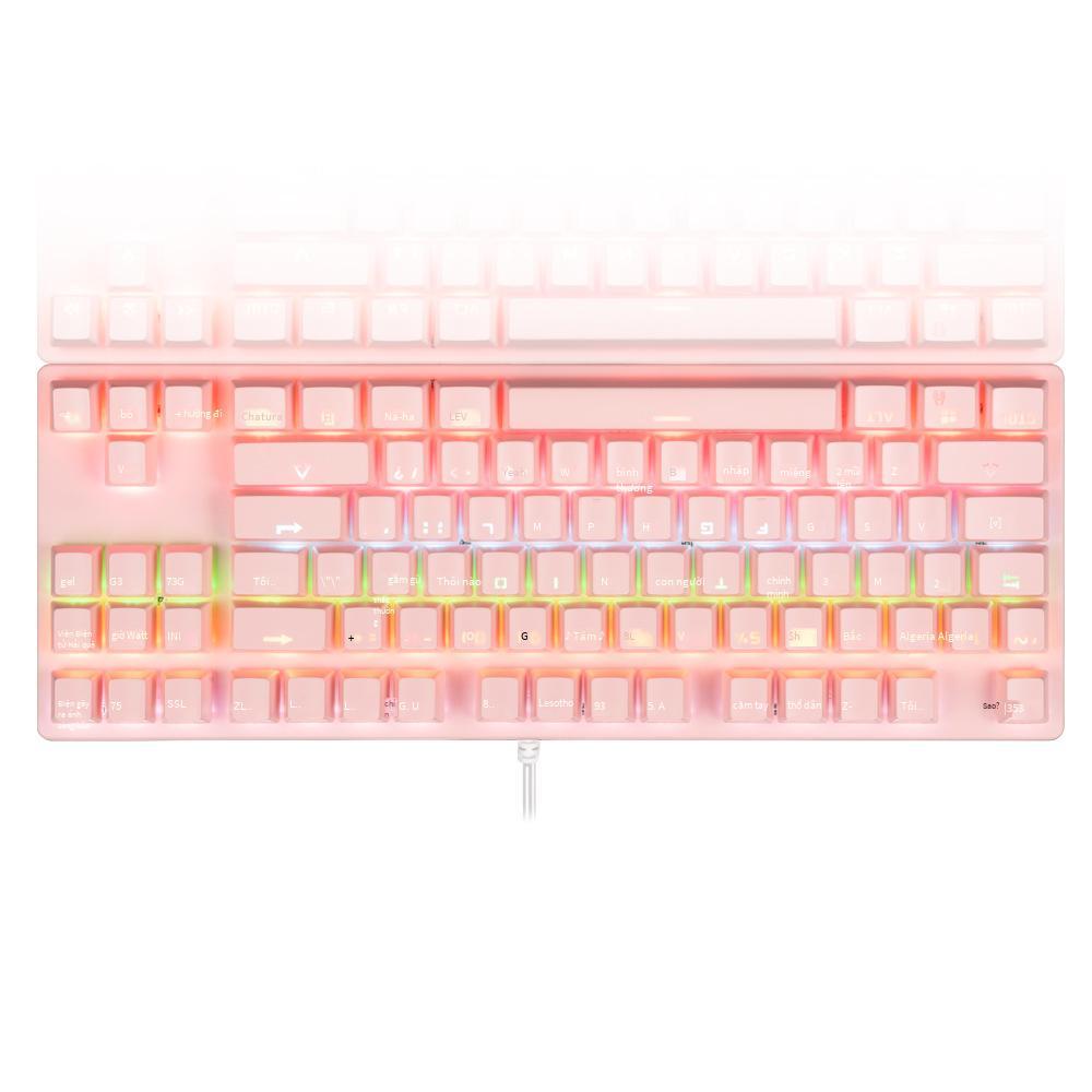 Đặc Biệt Tặng Vẹt Mới Xanh Trục Chống Bụi Cạnh Tranh 26 Phím Không Bấm 87 Phím Kinh Doanh Bàn Phím Trò Chơi Cặp Đôi bàn Phím Cơ Thật