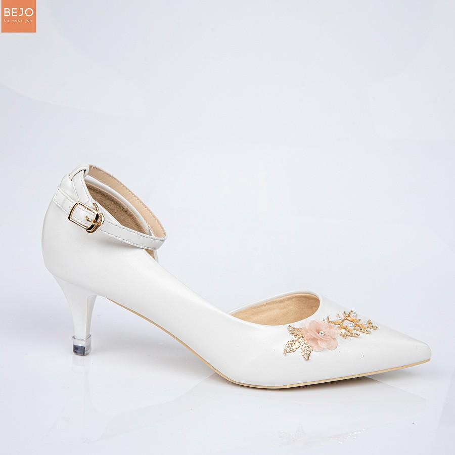 GIÀY CƯỚI - GIÀY CÔ DÂU 5P 1HOA ,CÀNH RONG - WEDDING SHOES