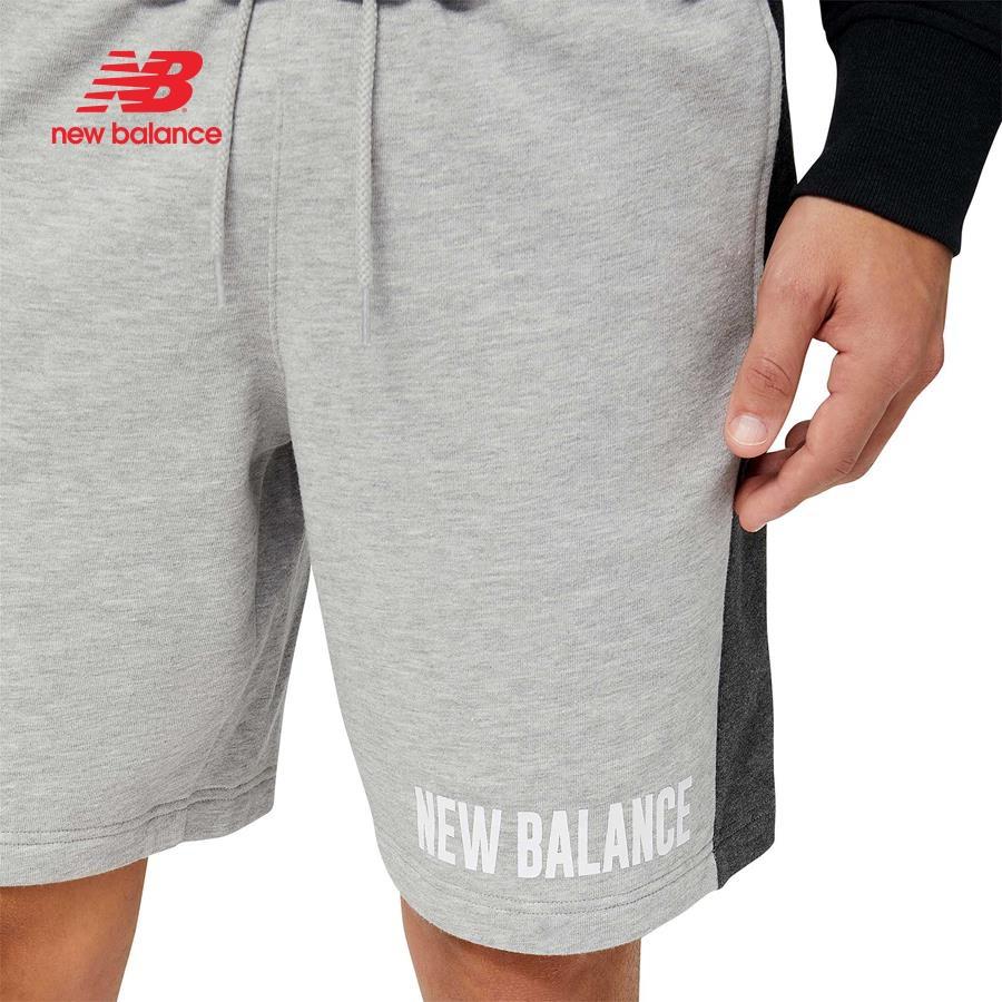 Quần ngắn thời trang nam New Balance APP LIFESTYLE SHORTS M ATHLETIC GREY - MS23900AG (form quốc tế)