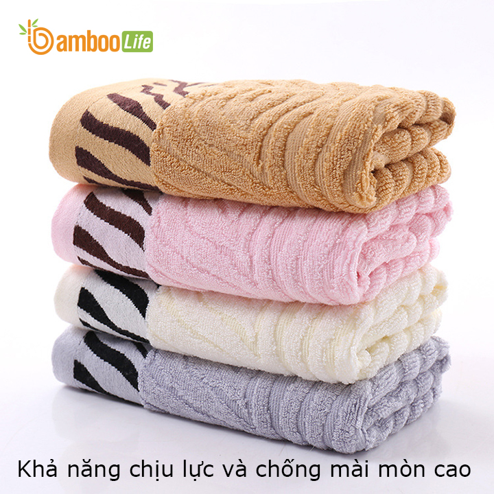 Khăn tắm sợi tre Bamboo Life hàng chính hãng Khăn lau người lau đầu mềm mại kháng khuẩn siêu thấm hút an toàn cho da ngay cả với trẻ sơ sinh BL045