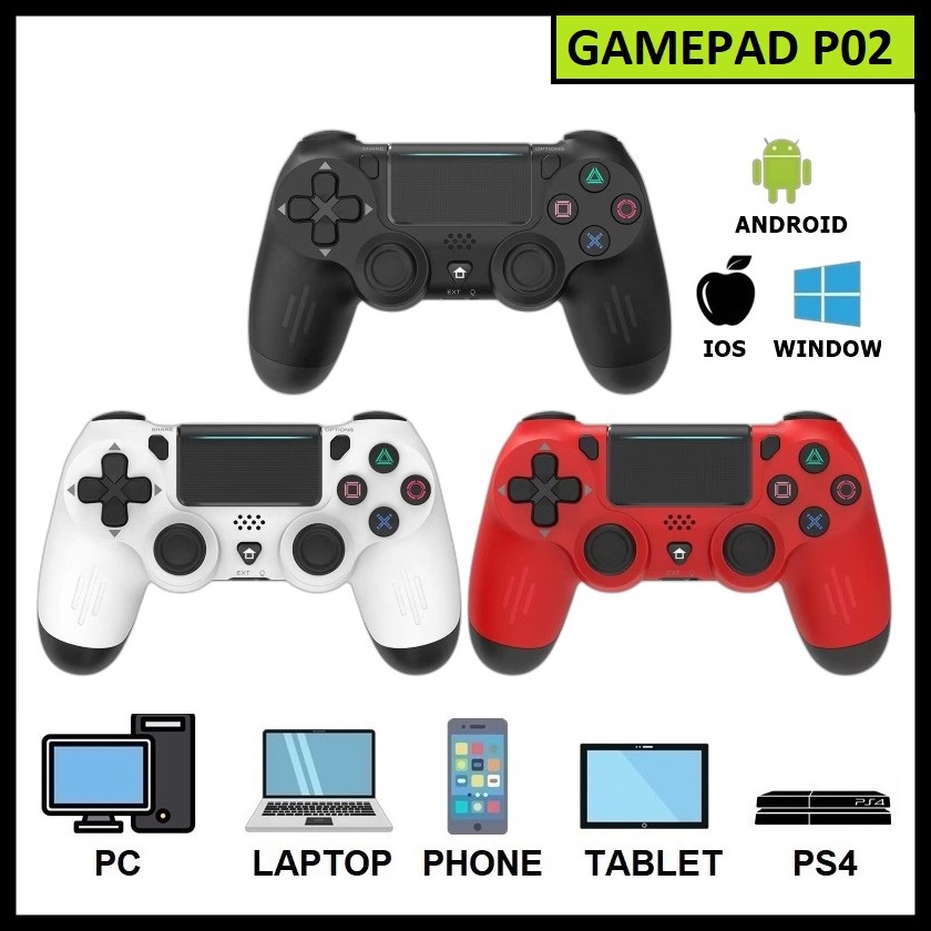 Gamepad Tay Game Không dây Bluetooth P48 cho máy tính - điện thoại - máy game Console