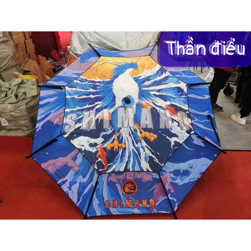 Ô Câu Cá Ô Dù Che Nắng Mưa 2 Tầng Thần Điểu Long Tranh Hổ Đấu Bản Cao Cấp Chống Tia UV Đồ Câu Việt Bắc