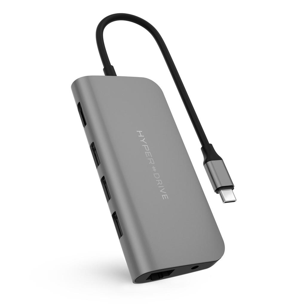 Cổng Chuyển HyperDrive Power 9-in-1 USB-C Hub Dành cho  iPhone, Macbook, Ultrabook, USB-C Devices - HD30F - Hàng Chính Hãng