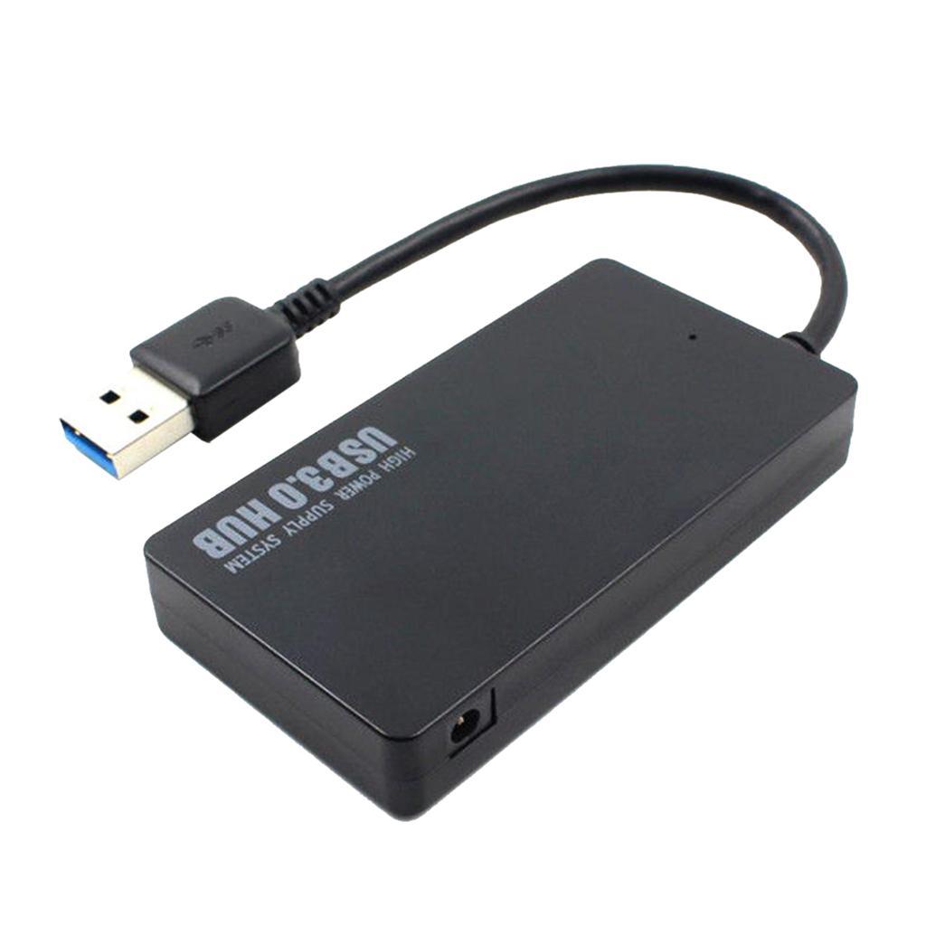 Universal 4 Ports USB 3.0 Hub Adapters Adaptors Fast Speed For PC Mac Laptop