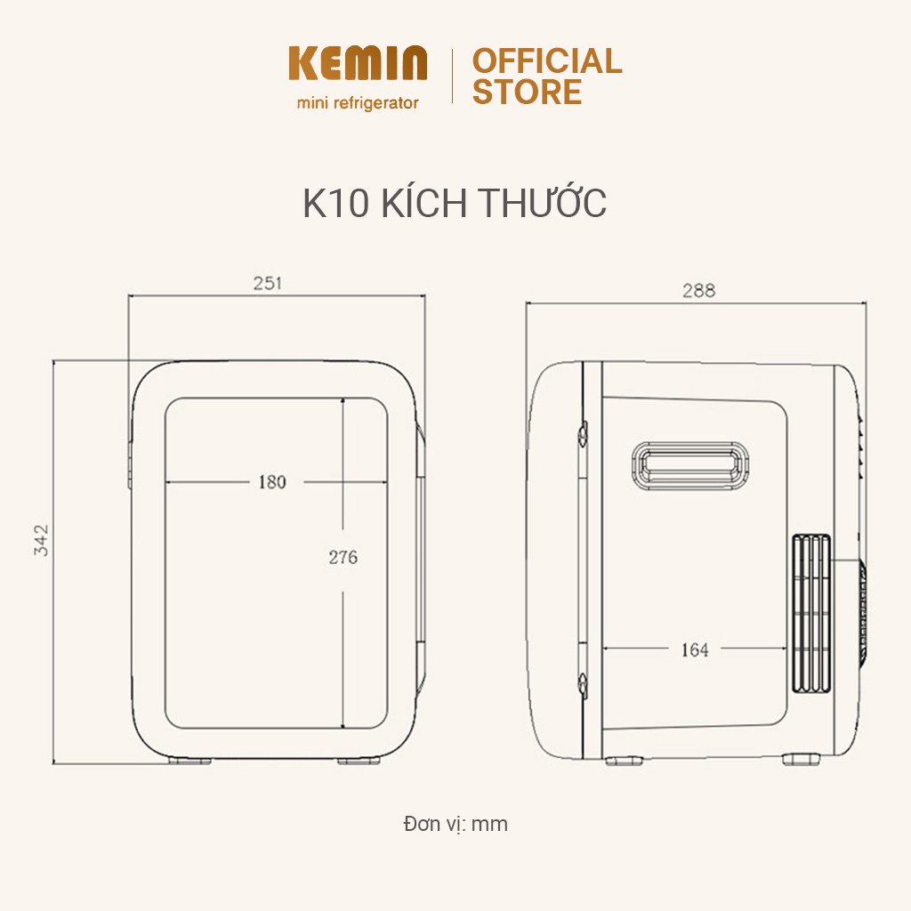 Hình ảnh Tủ lạnh mini Kemin Chính hãng 10L