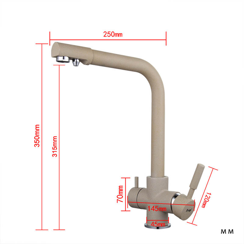 VÒI BẾP 3 ĐƯỜNG NƯỚC NHẬP KHẨU NGA FRAP F4252-20
