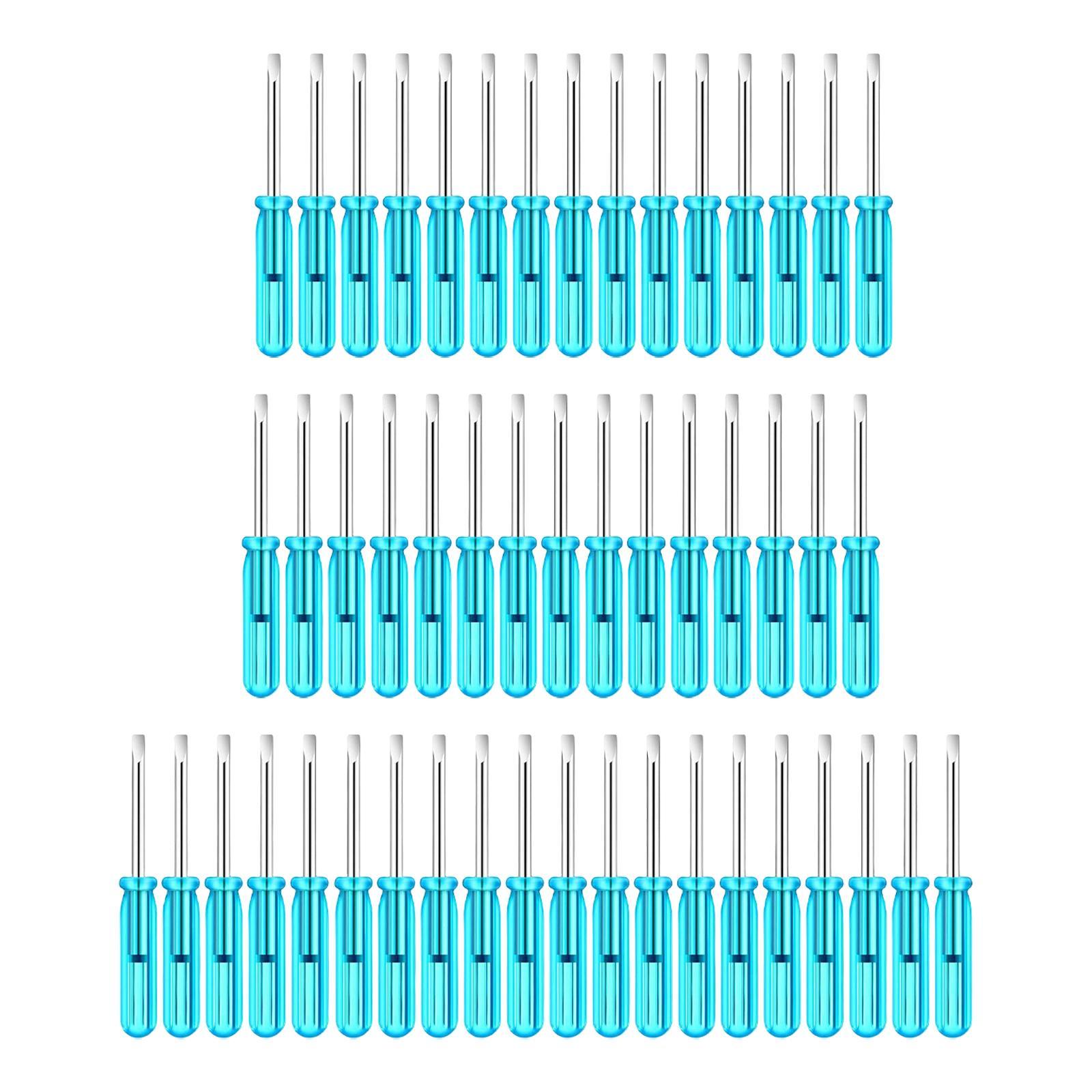 50Pcs 2mm Mini Screwdrivers Set Eyeglass Screwdriver for Toy Repair Sturdy
