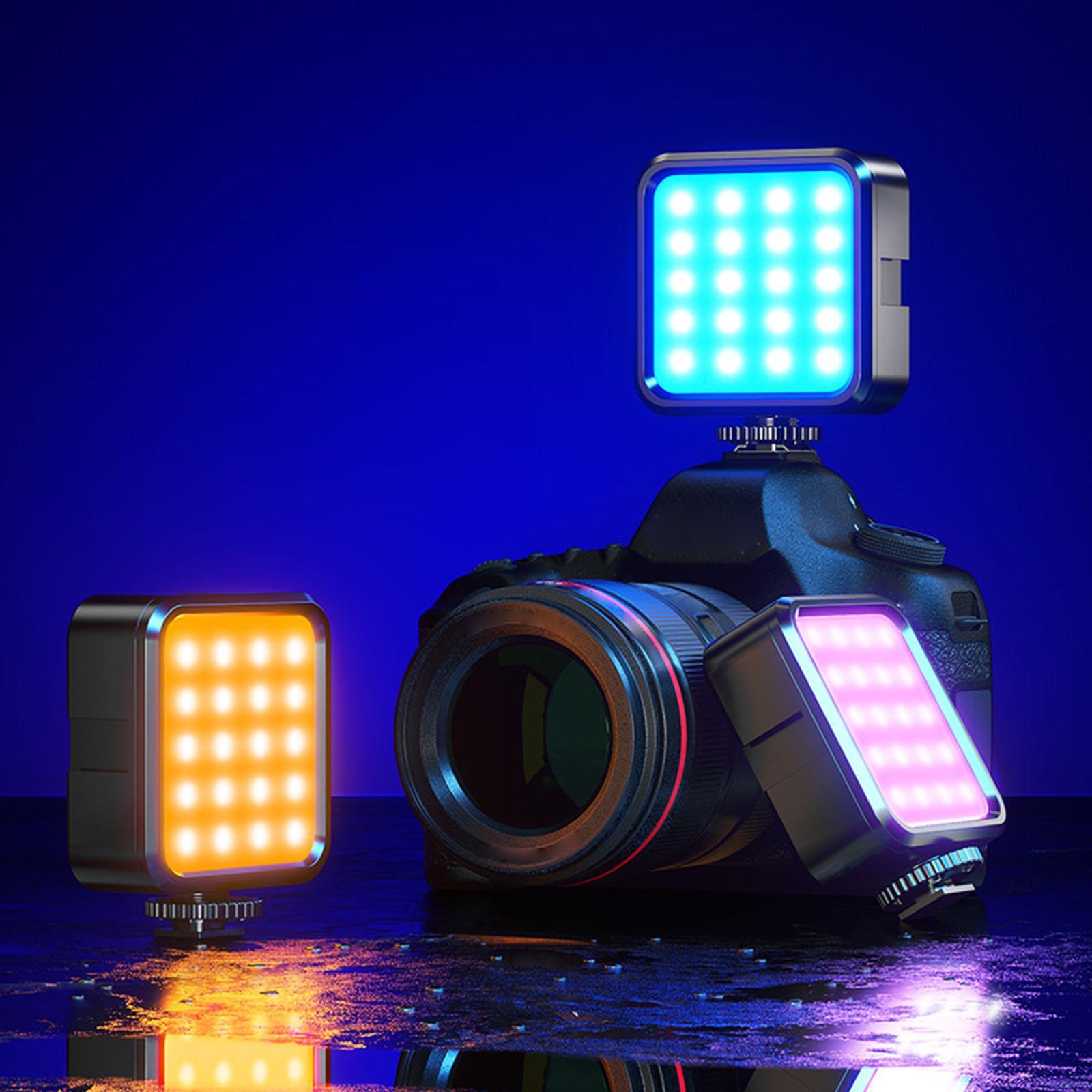 RGB LED Video Light Panel Light Dimmable Camera Lighting for Camera Makeup