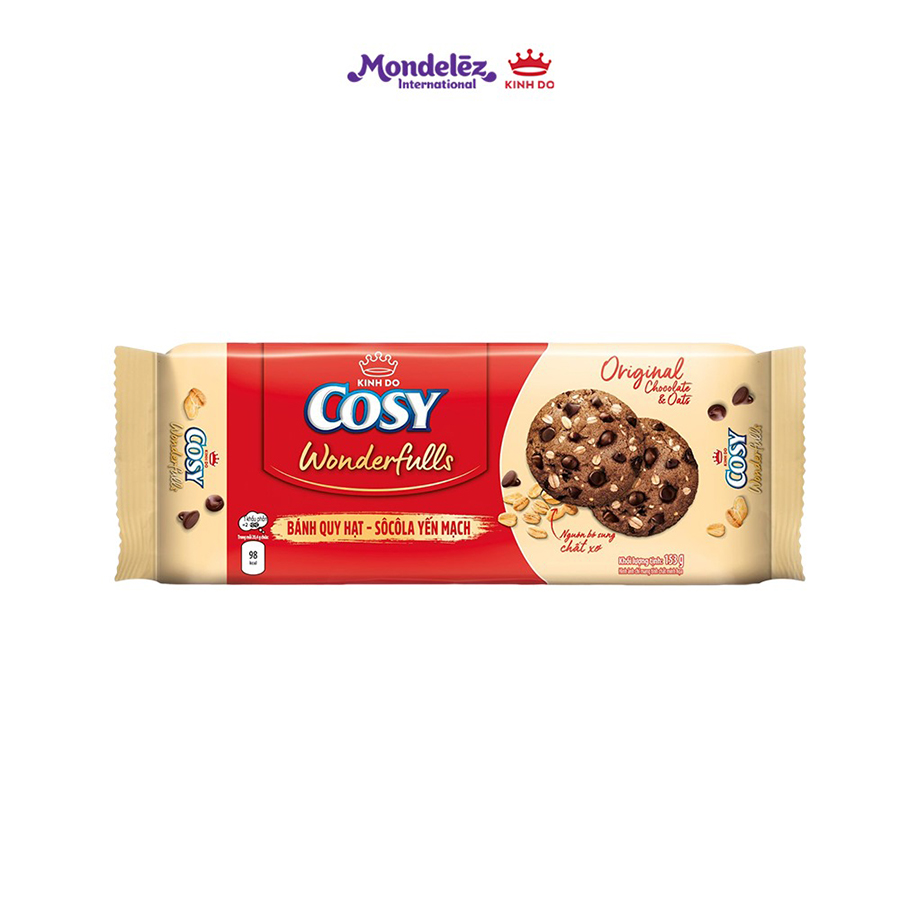 Combo 3 Gói Bánh Quy COSY Wonderfulls Yến Mạch Vị Truyền Thống 3x153g