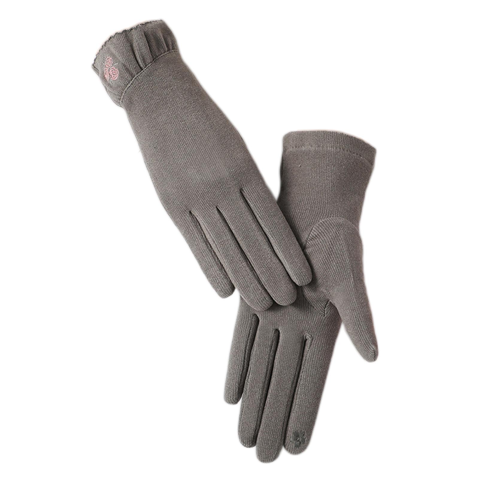 Women Winter Gloves Touchscreen Windproof Thermal Cold Weather Gloves for Running Cycling Hiking