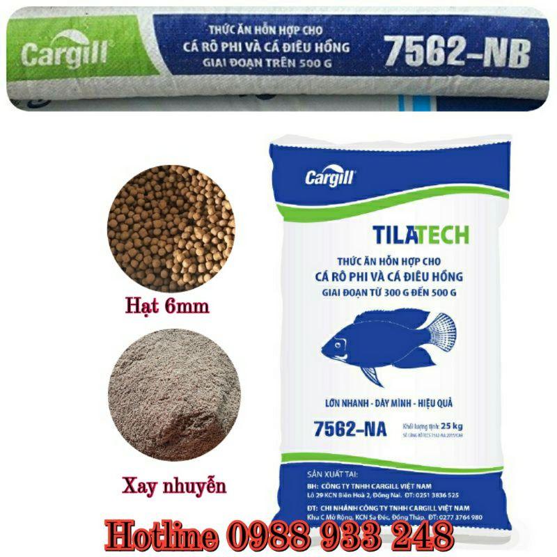 Cám cá Cargill 7562 cho cá Rô phi, trắm và làm Mồi câu