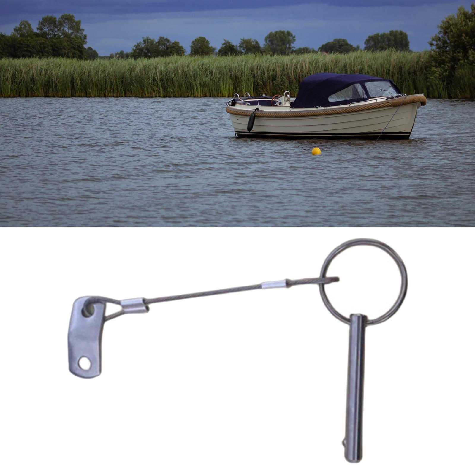 Quick Release Pin Tractor Hinge Fasteners, Pull  Outfitting Pin, Locating Pin Safety Pin Hardware for Deck Hinge Boat Bimini Top