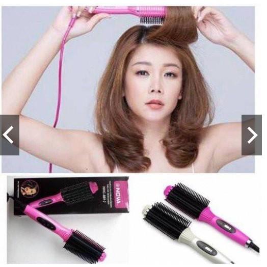Lược Điện Tạo Kiểu Tóc Đa Năng Cao Cấp No.V.a NHC-8810, Lược Điện Uốn Cụp - Uốn Xoăn - Dập Xù Phồng