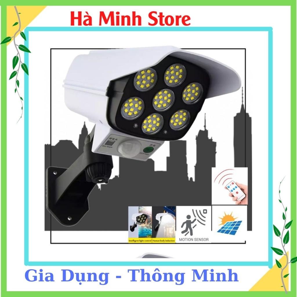 Đèn Năng Lượng Mặt Trời Giả Camera, 3 Chế Độ Sáng, Cảm Biến Chuyển Động, Có Điều Khiển - Đèn Chống Trộm