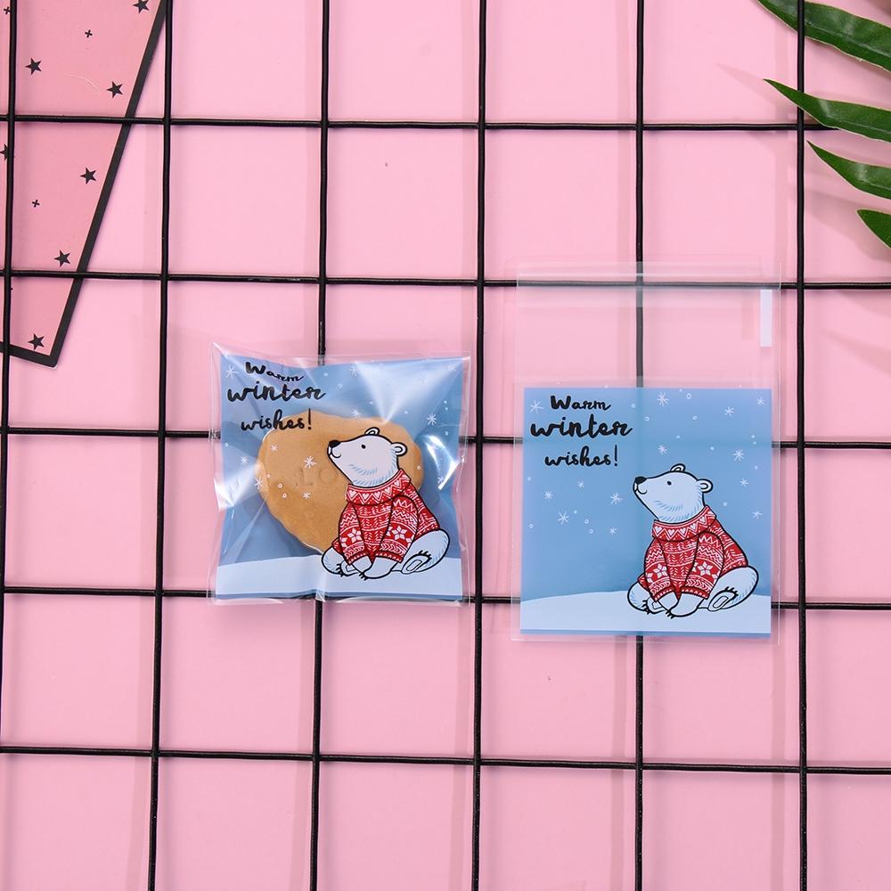 Set 95 Túi Đựng Bánh Kẹo In Hình Hoạt Hình Dễ Thương