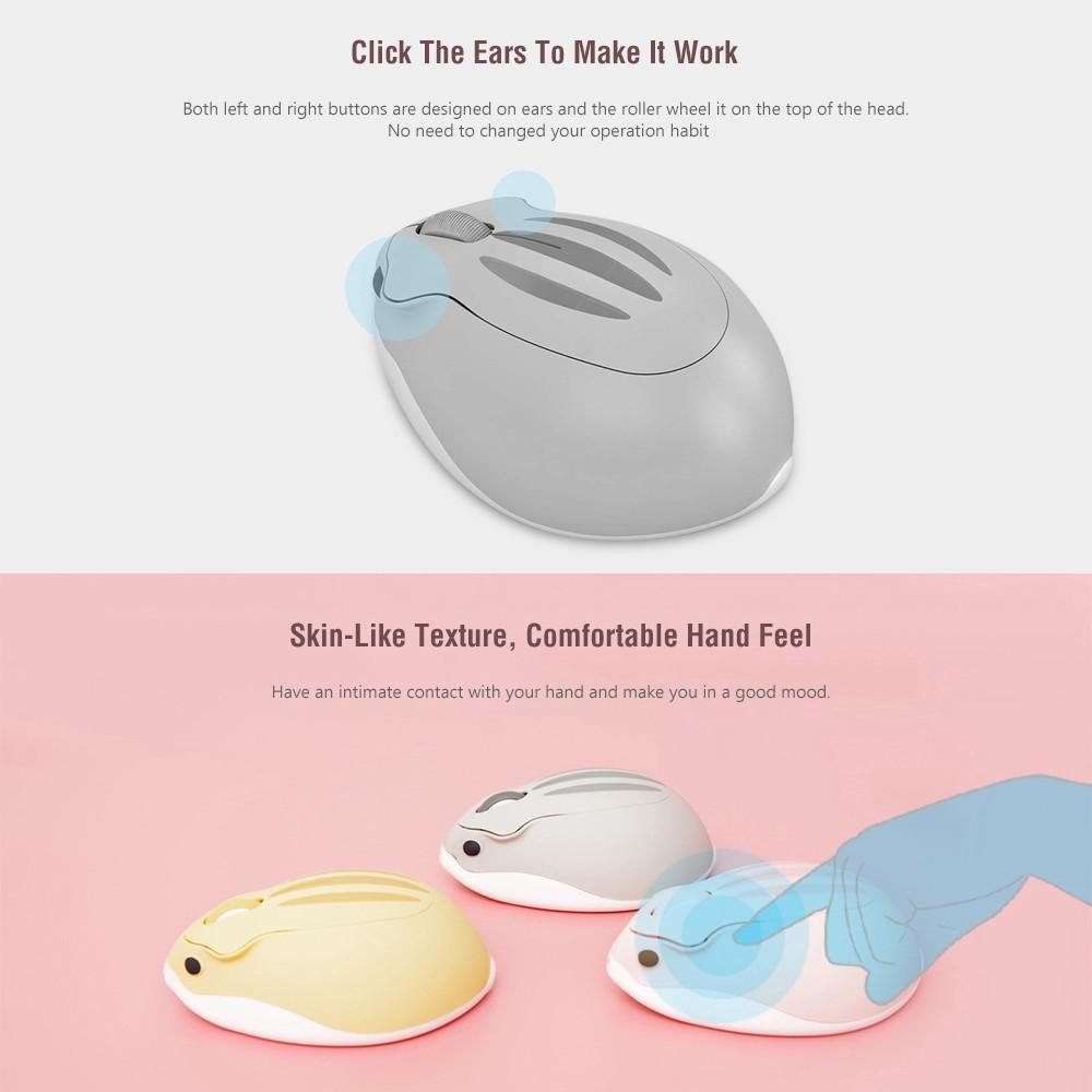 Chuột Không Dây 2.4Ghz Hình Chuột Hamster Dễ Thương