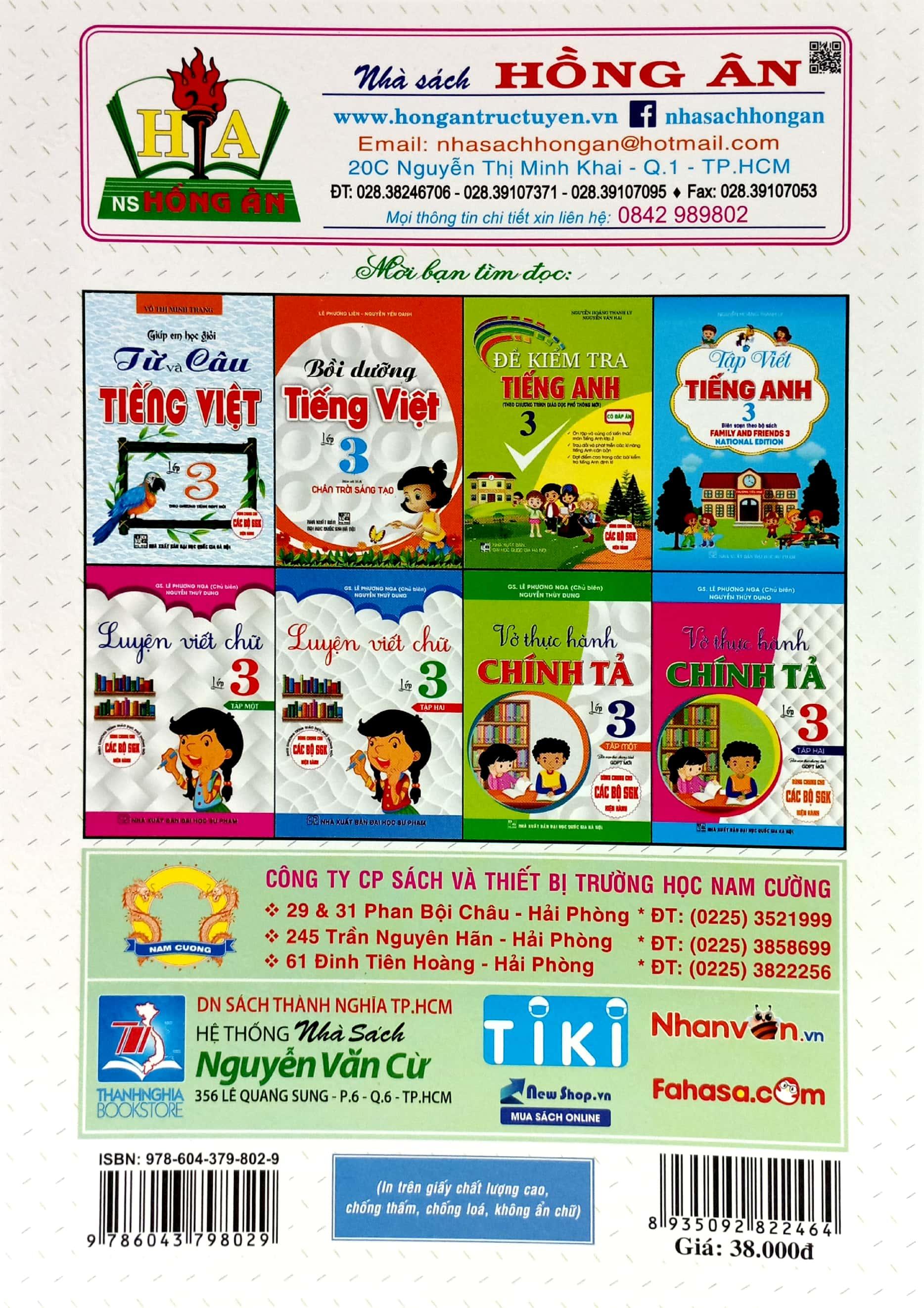 Vở Ô Li Bài Tập Toán 3 - Quyển 1