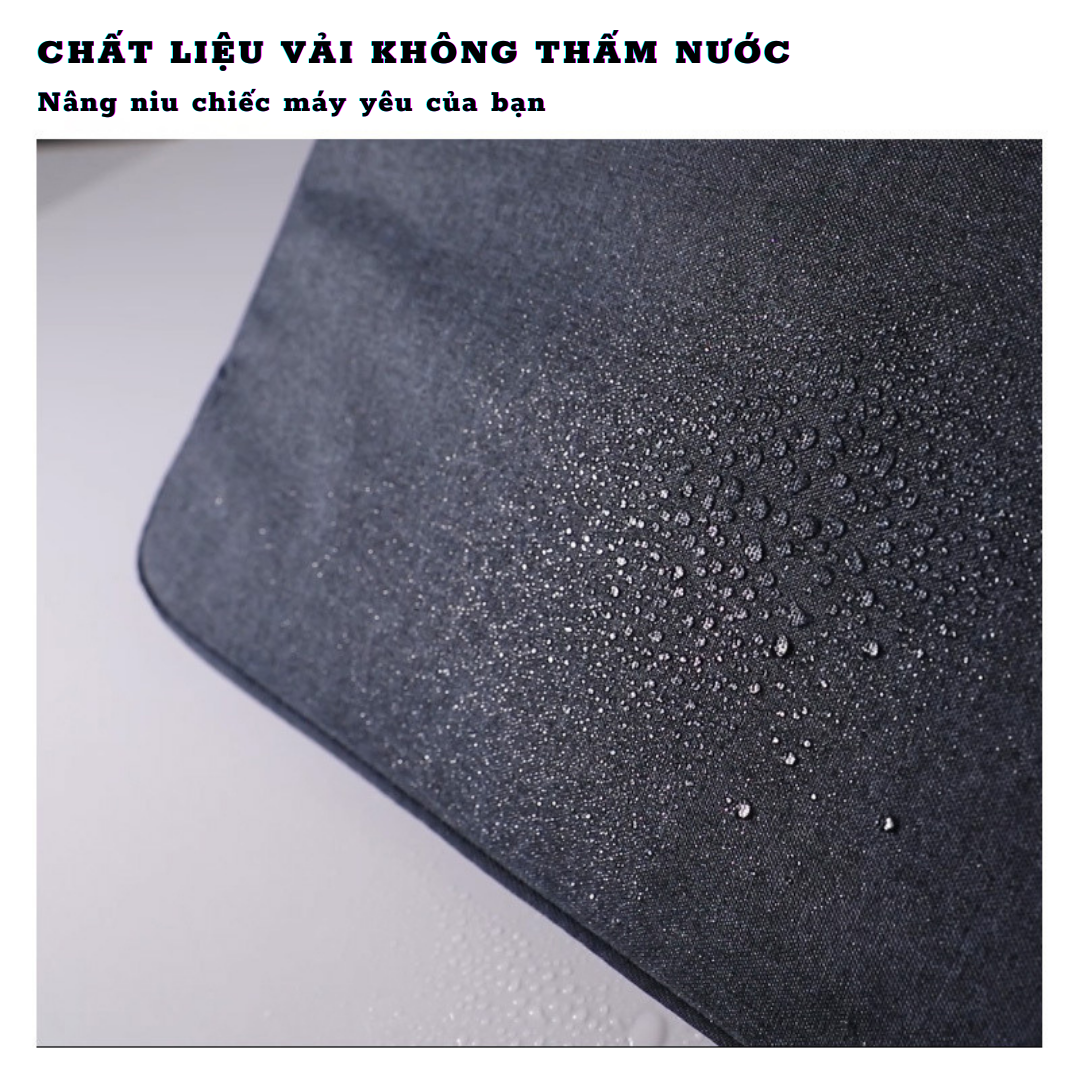 Túi Laptop / Macbook / Untralbook 1 Dây Kéo Vải Agni Cloth - Chống Thấm Nước - Full size