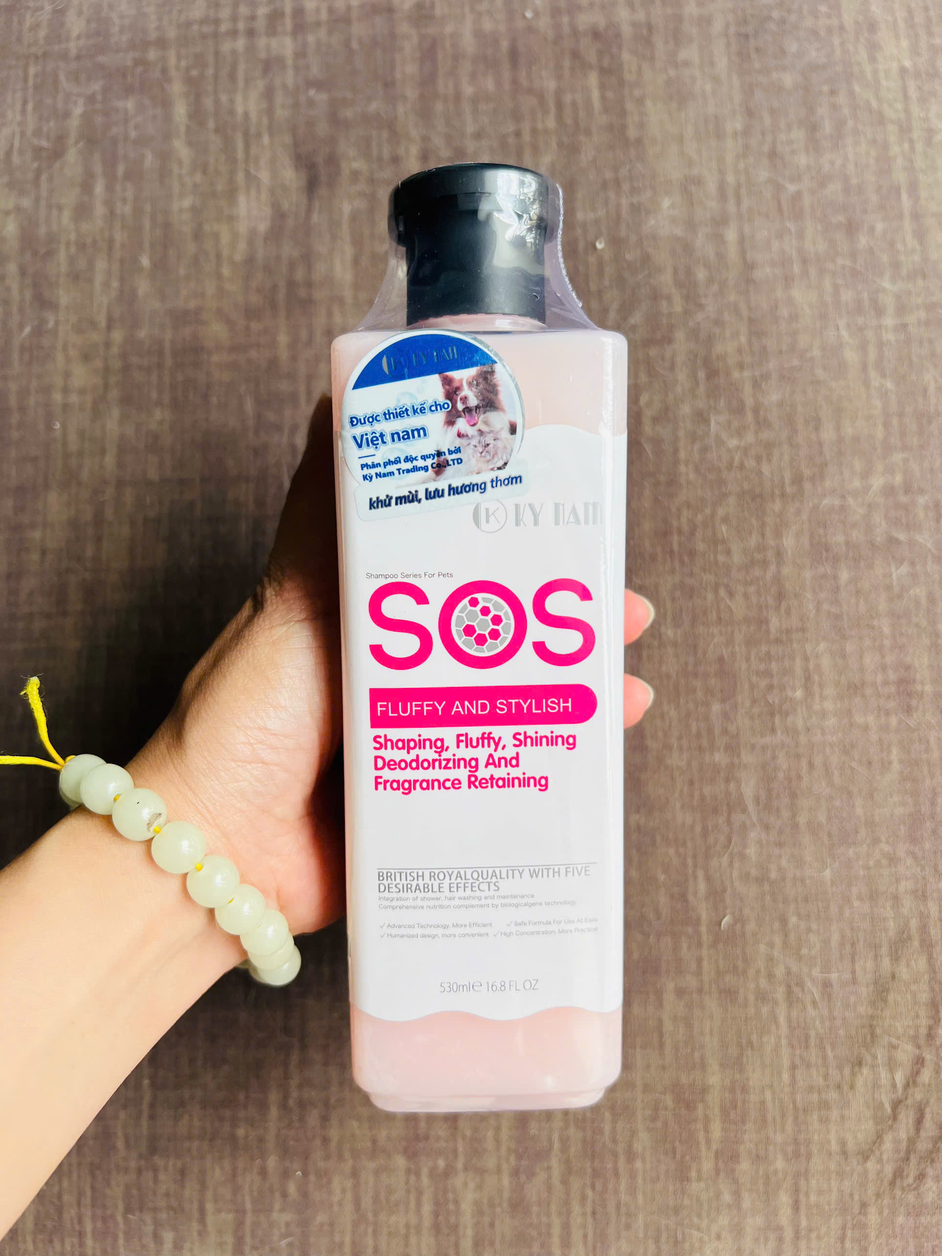 SỮA TẮM SOS LÀM BÔNG ĐỊNH HÌNH LÔNG 530ML CHO THÚ CƯNG CHÓ MÈO