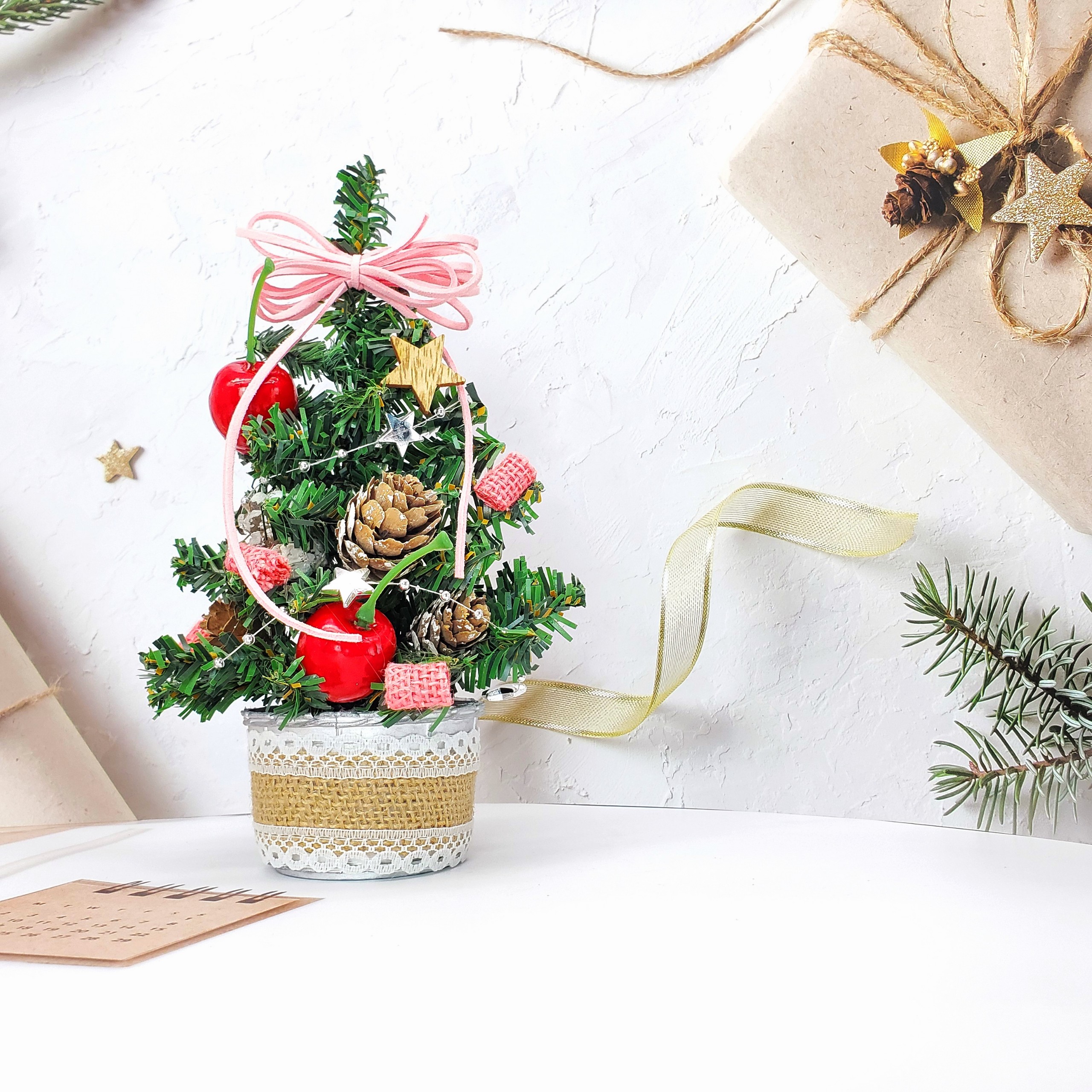 Cây Thông Nhí TNM06 Cây 20cm Trang Trí Giáng Sinh Cây Thông Noel